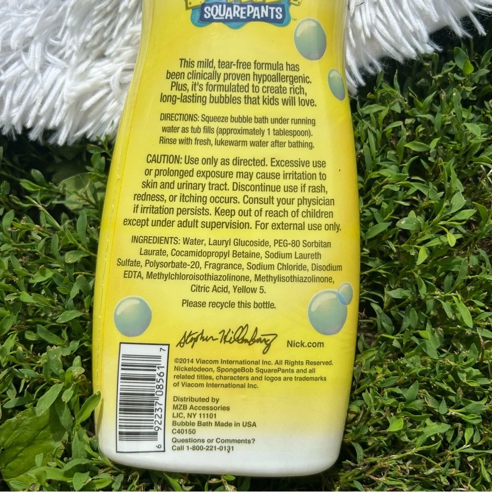 Nickelodeon Kids SpongeBob SquarePants Tropical Tangerine Bubble Bath NEW HTF